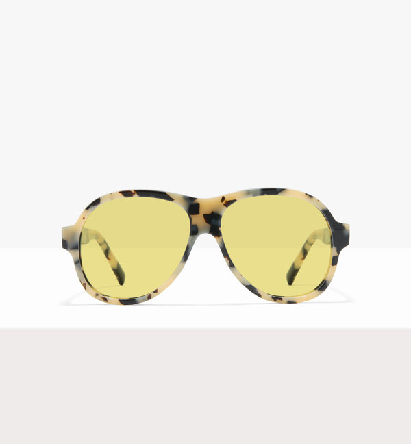 Lunettes de soleil Sonne en papier ciré - Verres jaunes - Face avant
