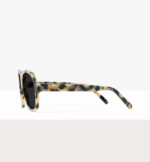 Lunettes de soleil Sonne en papier ciré - Verres gris - Côté