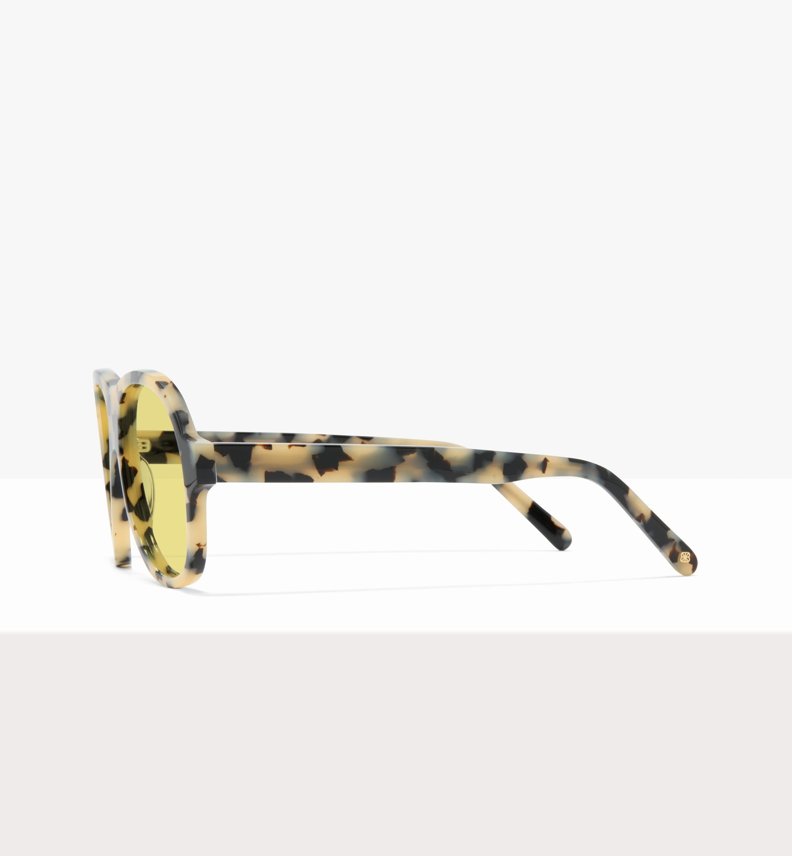 Lunettes de soleil Sonne en papier ciré - Verres jaunes - Côté