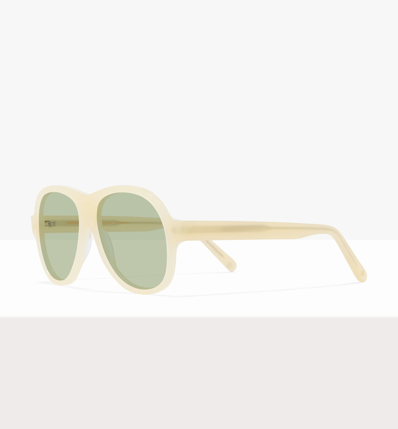 Lunettes de soleil Sonne Wax Tort - Verres vert clair - Monture inclinée