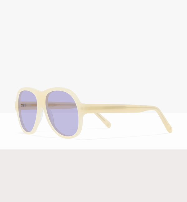 Lunettes de soleil Sonne Wax Tort - Verres lilas - Monture inclinée
