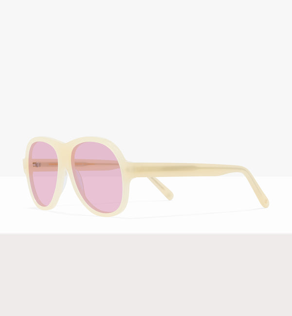Lunettes de soleil Sonne Wax Tort - Verres roses - Monture inclinée