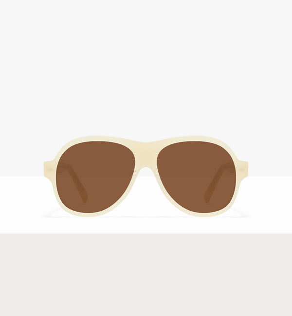 Lunettes de soleil Sonne Wax Tort - Verres marron - Face avant