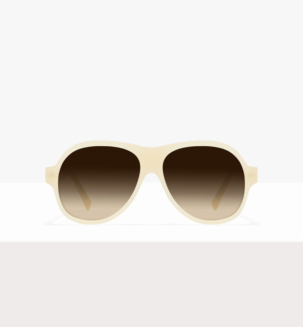 Lunettes de soleil Sonne Wax Tort - Verres marron dégradés - Face avant