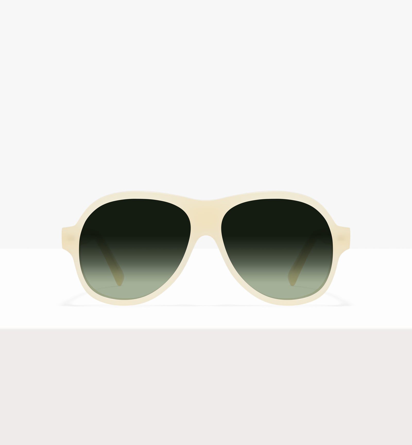 Lunettes de soleil Sonne Wax Tort - Verres verts dégradés - Face avant