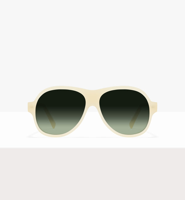 Lunettes de soleil Sonne Wax Tort - Verres verts dégradés - Face avant