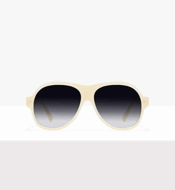 Lunettes de soleil Sonne Wax Tort - Verres gris dégradés - Face avant