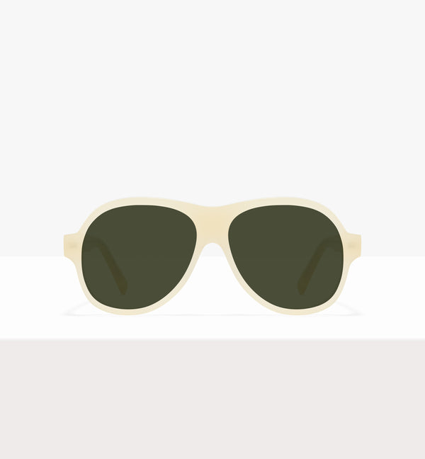 Lunettes de soleil Sonne Wax Tort - Verres verts - Face avant