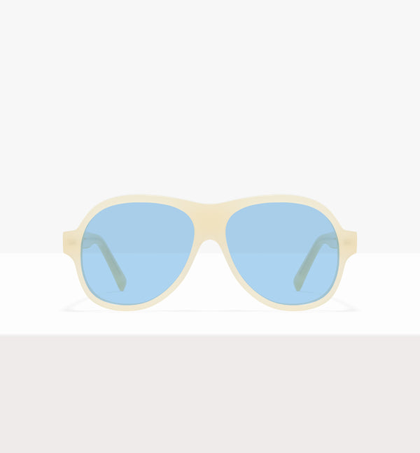Lunettes de soleil Sonne Wax Tort - Verres bleu clair - Face avant