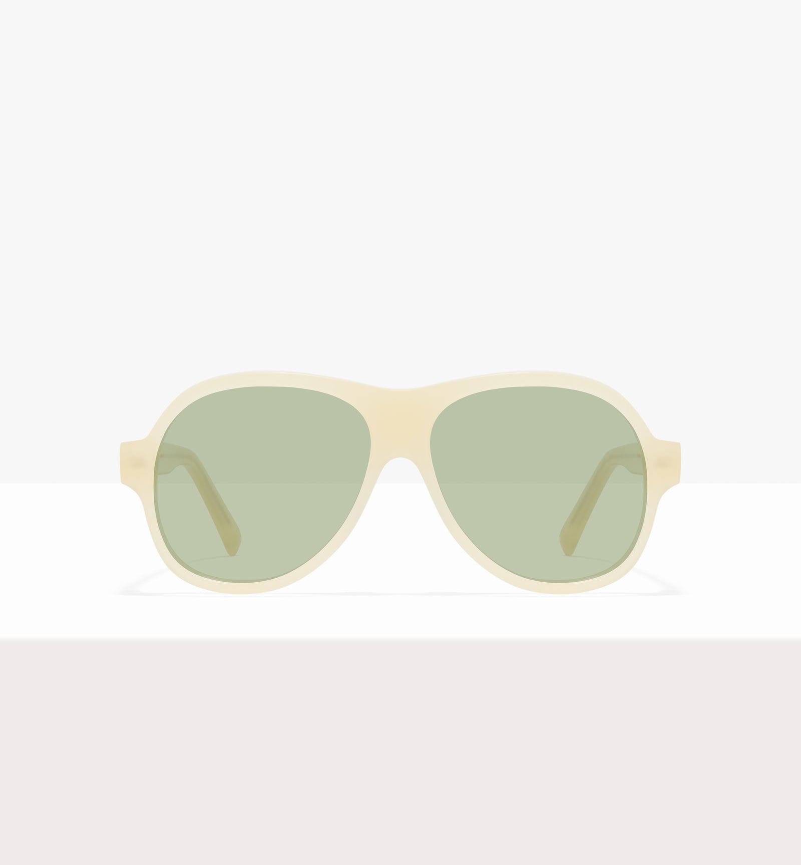 Lunettes de soleil Sonne Wax Tort - Verres vert clair - Face avant
