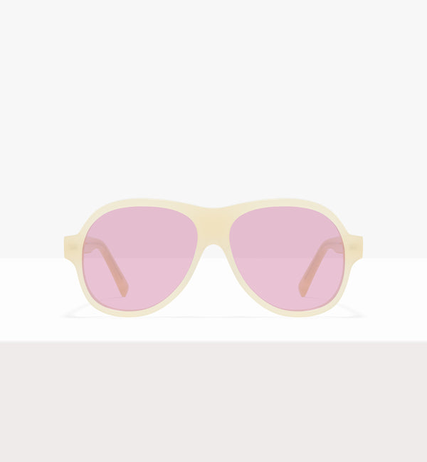 Lunettes de soleil Sonne Wax Tort - Verres roses - Vue de face