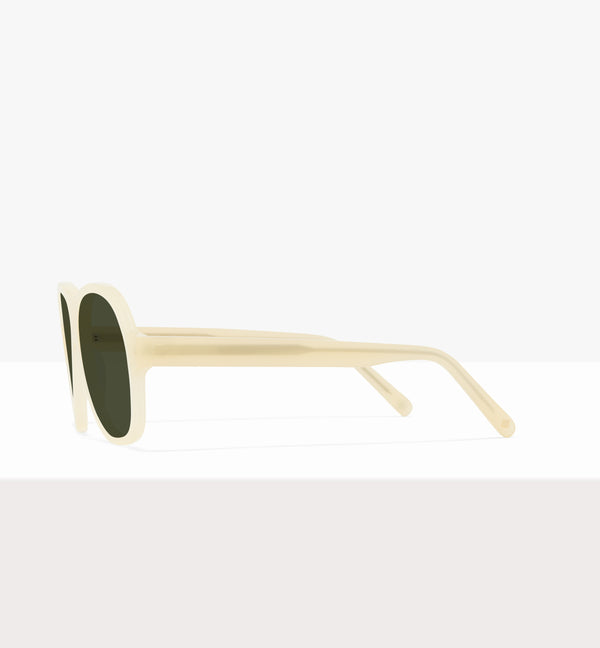 Lunettes de soleil Sonne Wax Tort - Verres verts - Côté