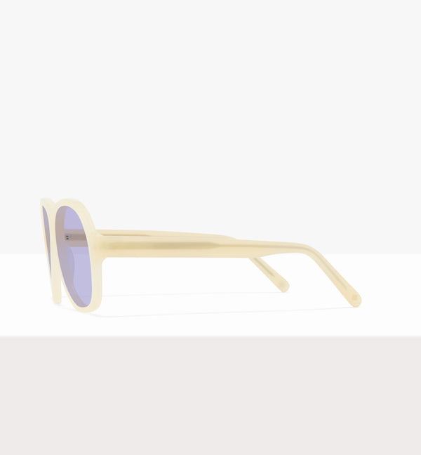 Lunettes de soleil Sonne Wax Tort - Verres lilas - Côté